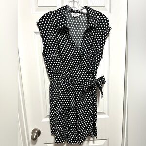 Polkadot wrap romper
